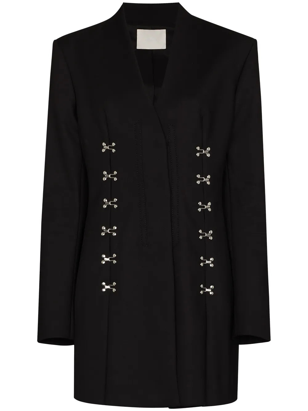 Bonded Cotton Blazer Mini Dress