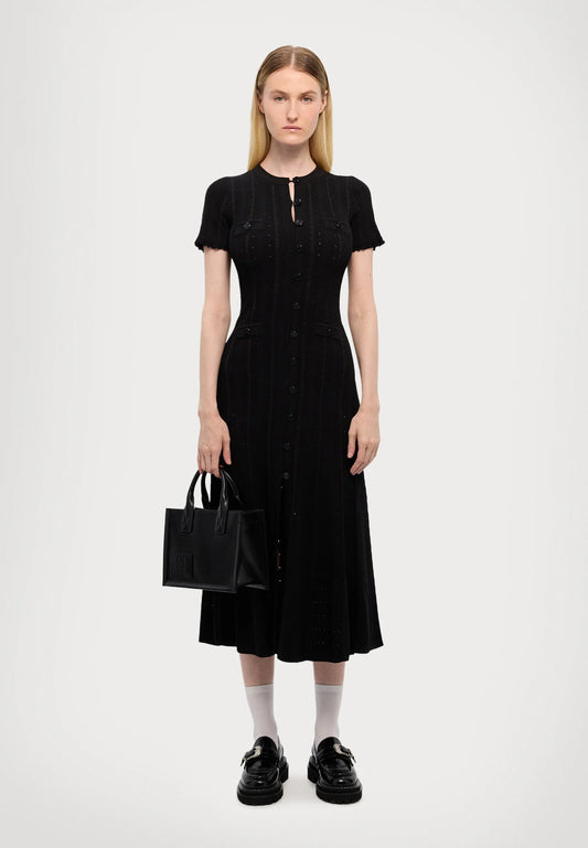 Milo Button Front Midi Dress