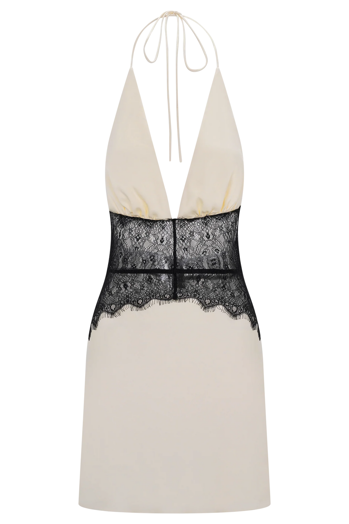 Dinah Lace and Satin Mini Dress