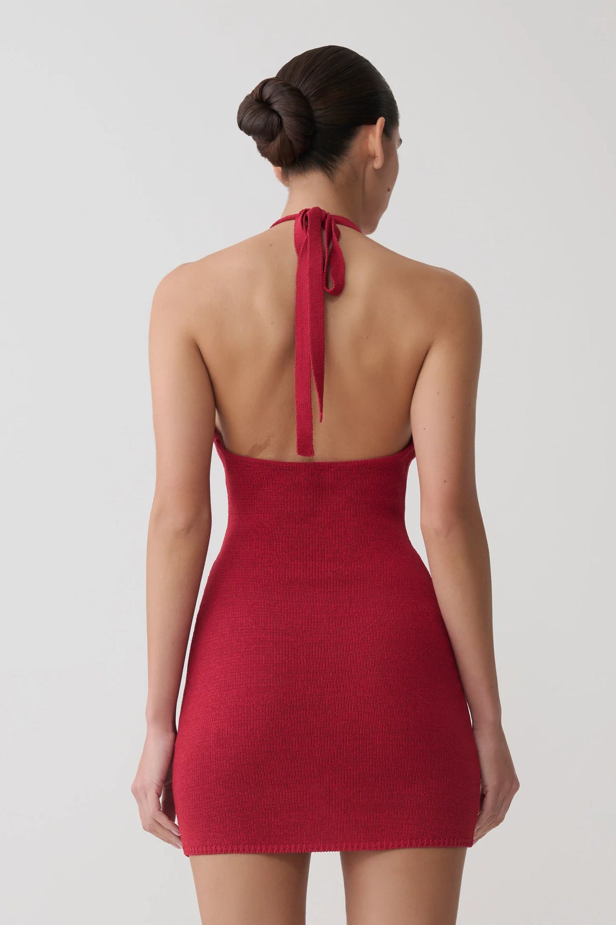 Bohdie Crochet Halter Mini Dress