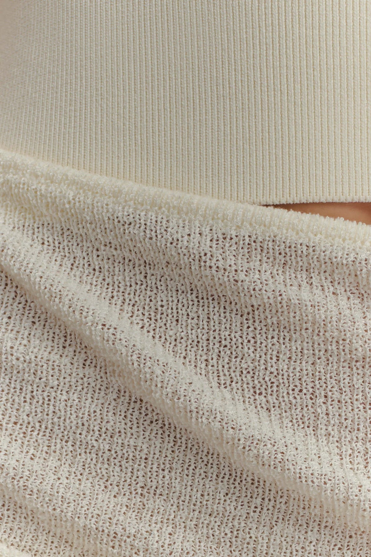 Cali Drape Skirt Knit Mini Dress