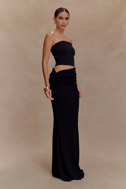 Jasiel Strapless Knit Maxi Dress