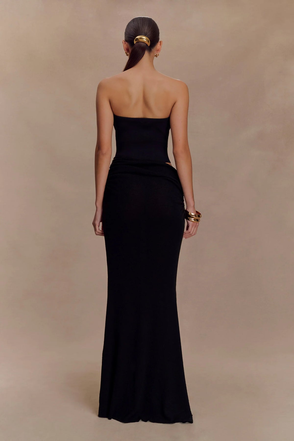 Jasiel Strapless Knit Maxi Dress