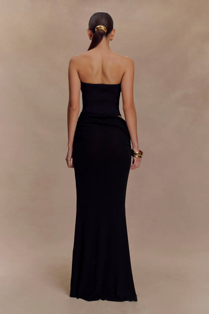 Jasiel Strapless Knit Maxi Dress