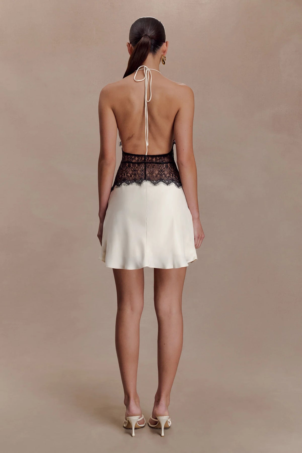 Dinah Lace and Satin Mini Dress