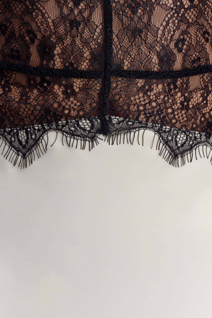 Dinah Lace and Satin Mini Dress