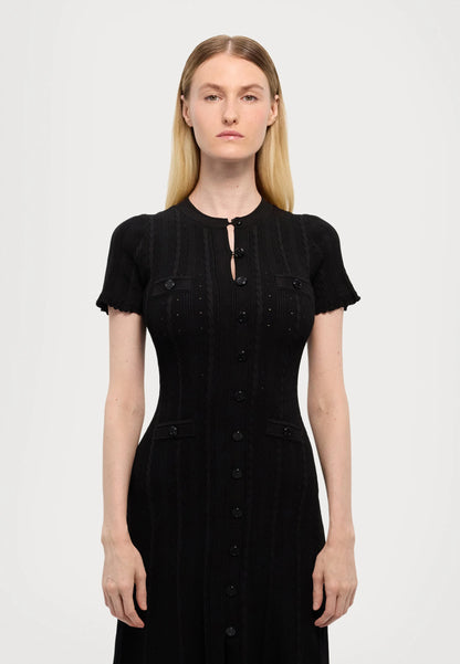 Milo Button Front Midi Dress