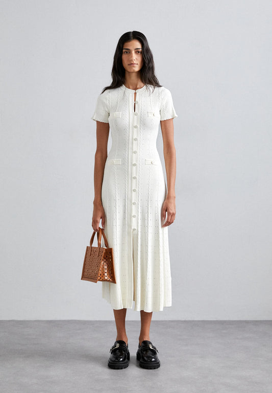 Milo Button Front Midi Dress