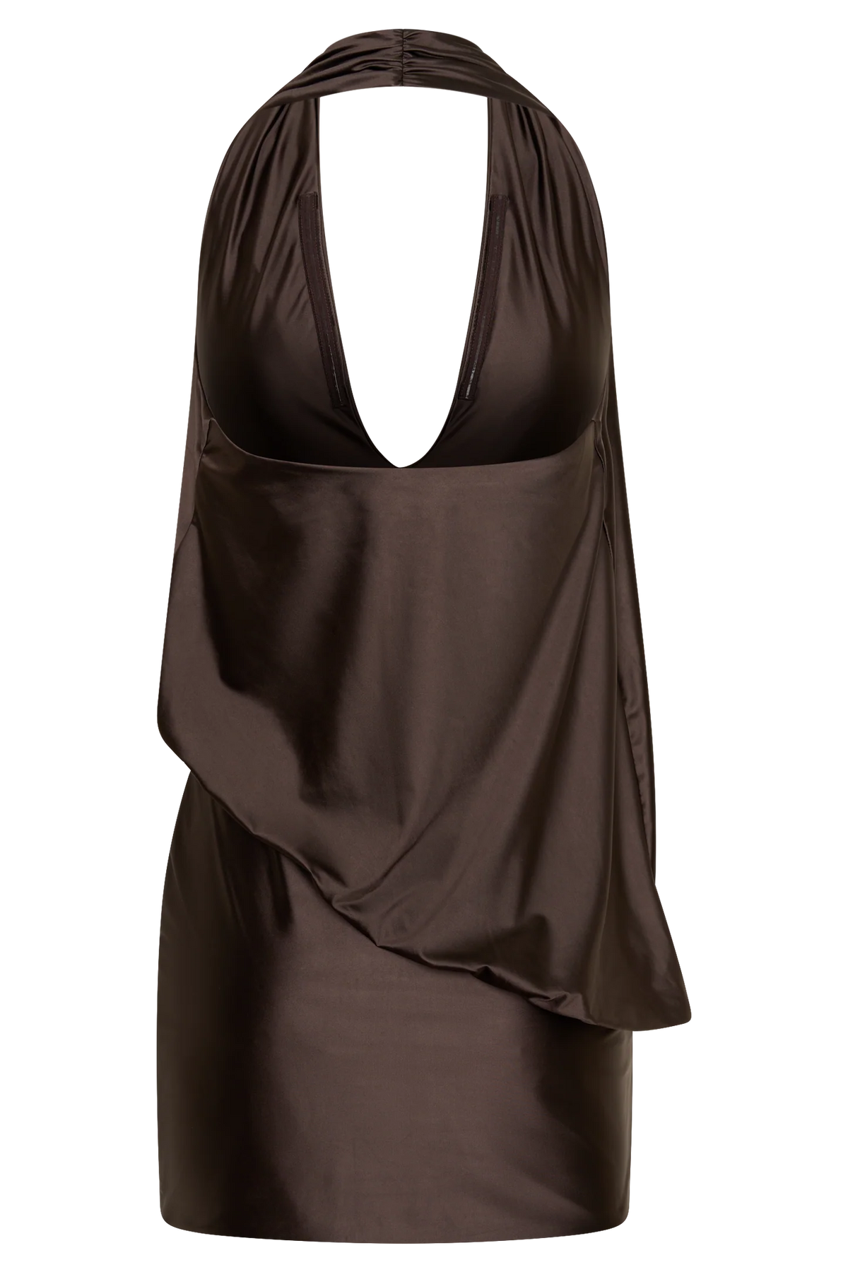 Arabel Draped Halter Mini Dress