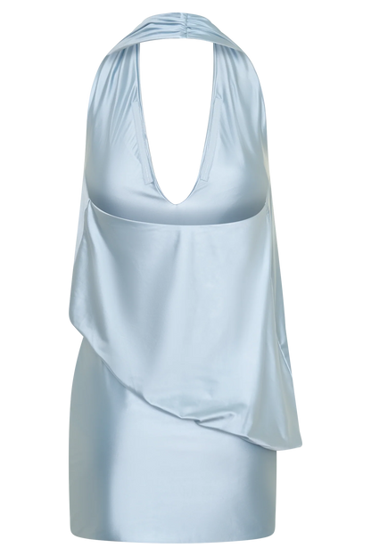 Arabel Draped Halter Mini Dress