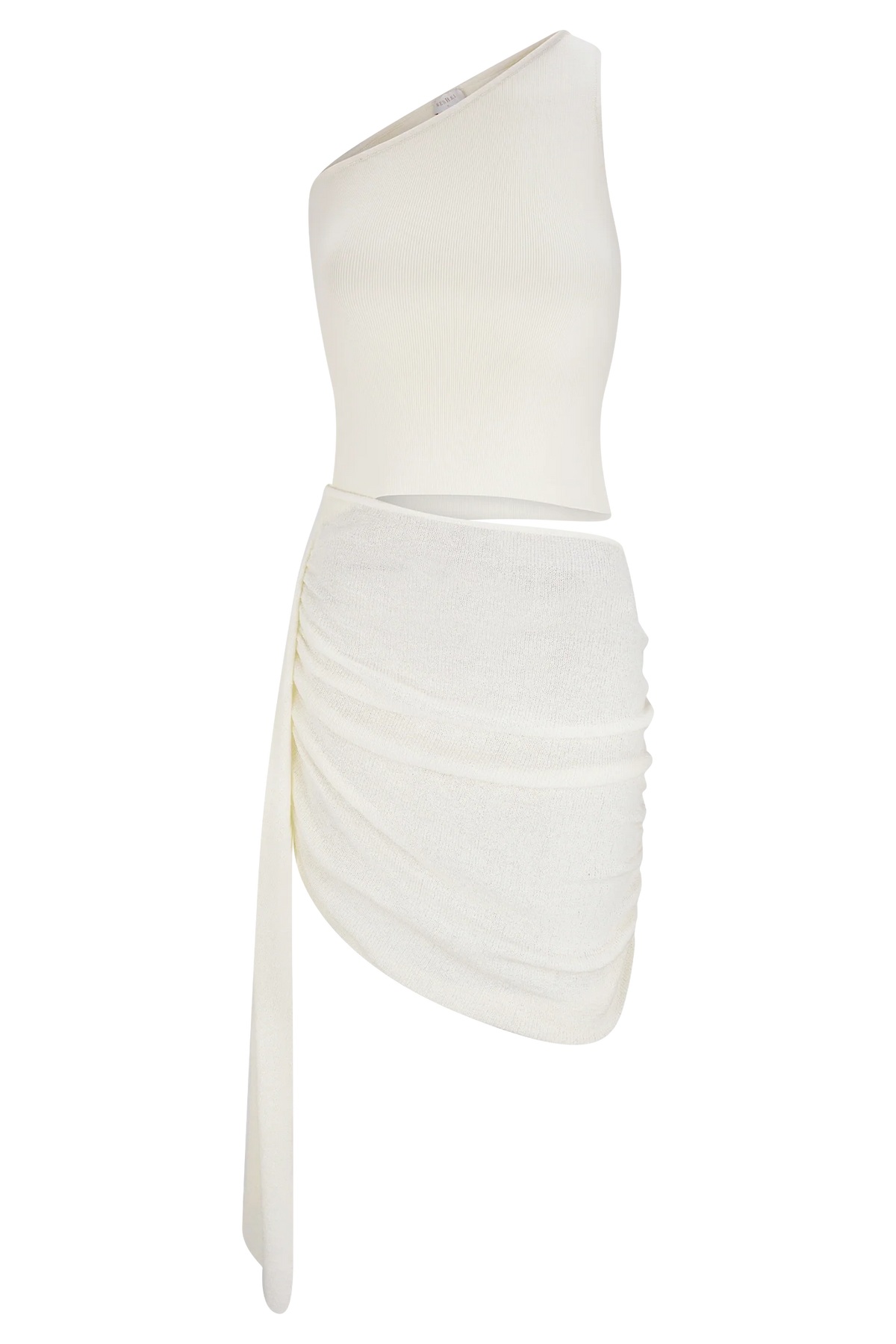 Cali Drape Skirt Knit Mini Dress