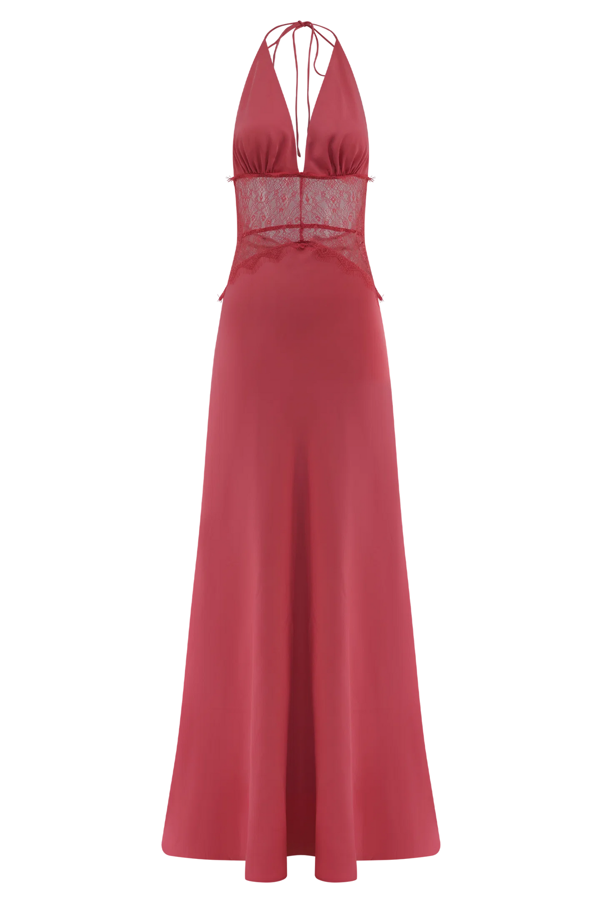 Dinah Lace and Satin Maxi Dress