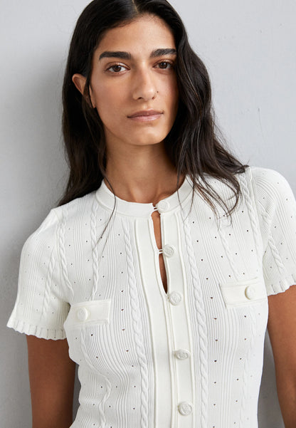 Milo Button Front Midi Dress