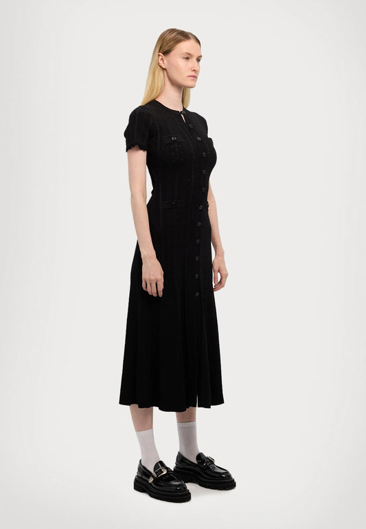 Milo Button Front Midi Dress